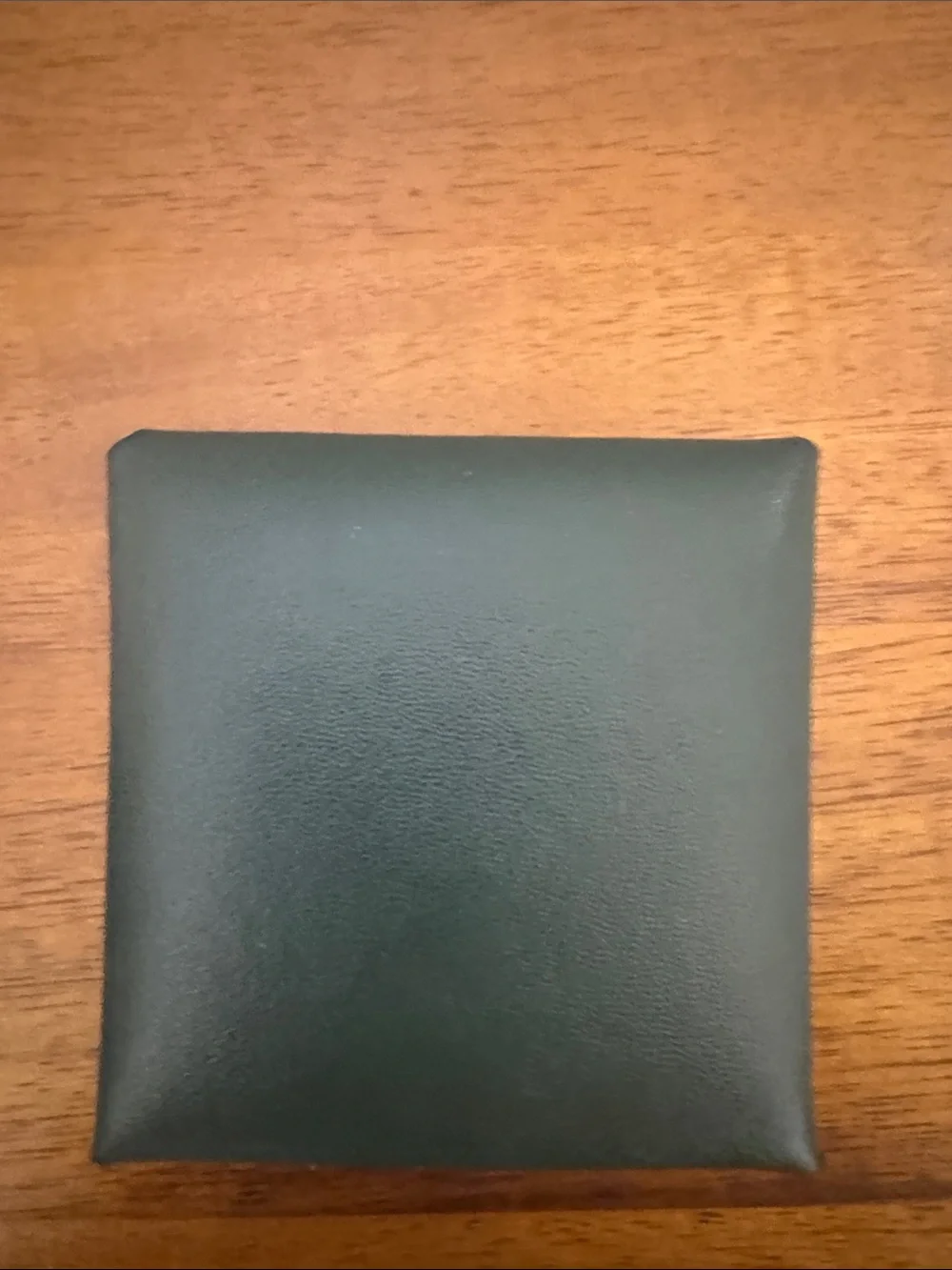 Barcos Small Leather Coin Pouch in Dark Green